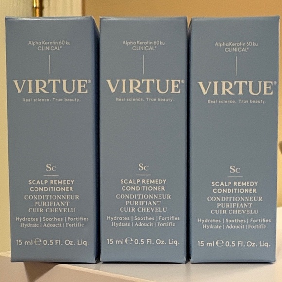 Virtue Other - NEW Set Of 3 Virtue Scalp Remedy Conditioner